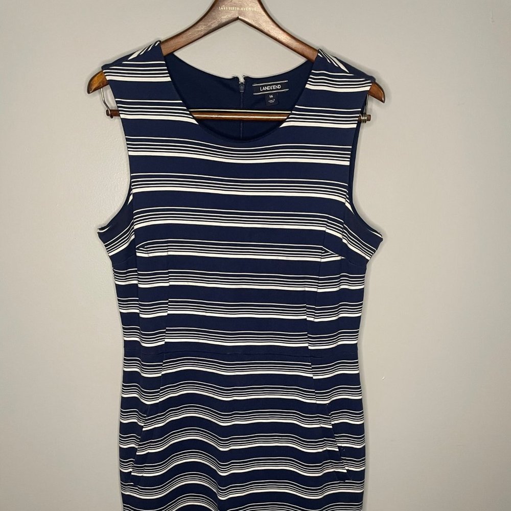 Lands' End Nautical Dress. Size 16.